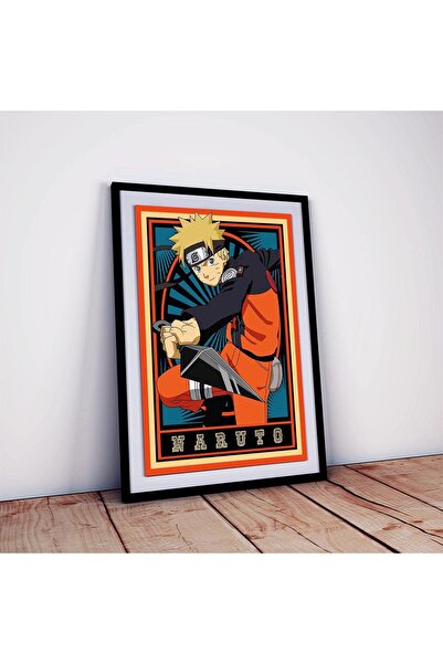 ALAYRA International ملصق شخصية ناروتو من أنمي ALAYRA مع إطار للمنزل والمكتب ...