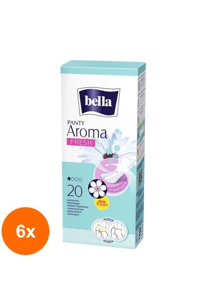 Bella Set 6 x 20 Absorbante Zilnice Panty Aroma Fresh