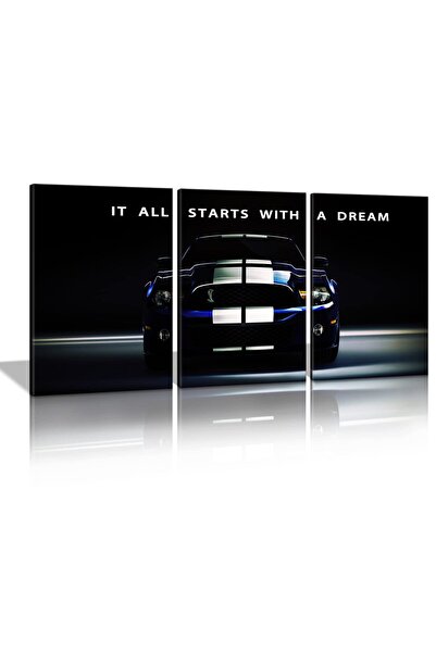 ALAYRA International ألايرا - كل شيء يبدأ بحلم - لوحة جدارية تحفيزية، ملصق مل...