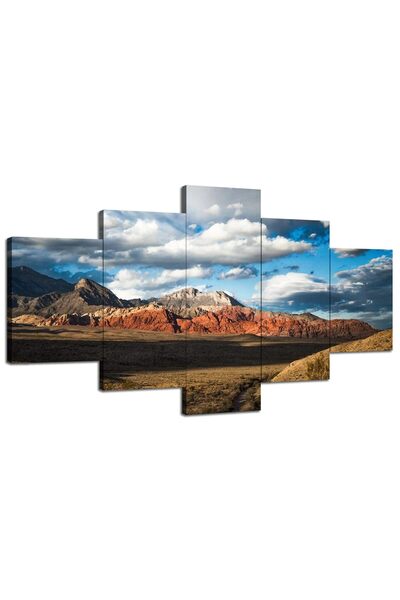 ALAYRA International لوحة جدارية مطبوعة على قماش بتصميم منظر وادي ريد روك في ...