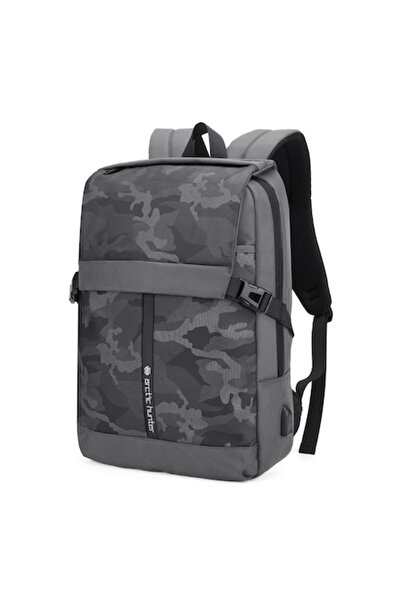 Arctic Hunter Rucsac pentru laptop de 15,6 inch cu port USB