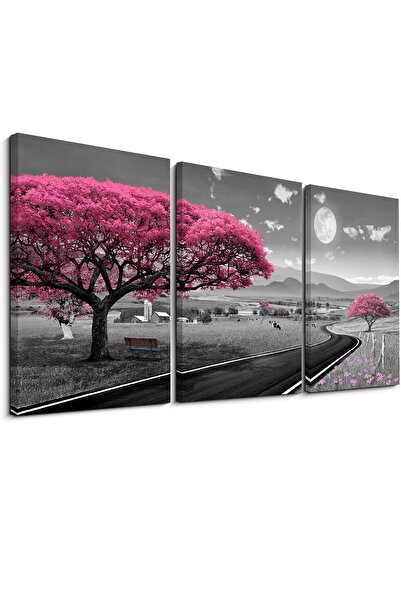 ALAYRA International لوحات جدارية بالأبيض والأسود من ALAYRA - 3 قطع من ملصقات...