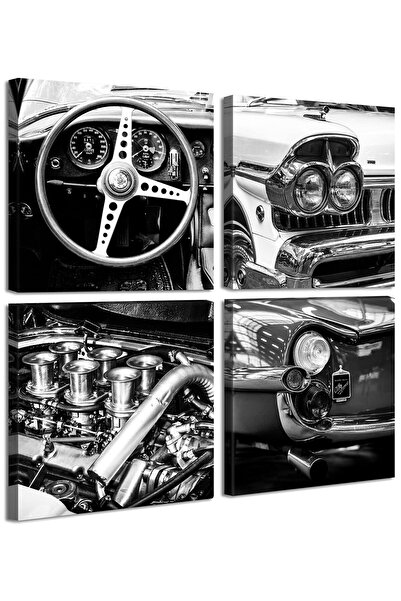 ALAYRA International لوحات جدارية بالأبيض والأسود من ALAYRA، ملصقات سيارات كل...