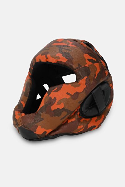 Titan Sport Yüz Korumalı Boks Kaskı Turuncu, Siyah, Kahverengi Kamuflaj Desen...