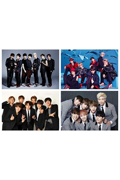 ALAYRA International مجموعة ALAYRA من 4 ملصقات لفرقة BTS الموسيقية | لمحبي BT...