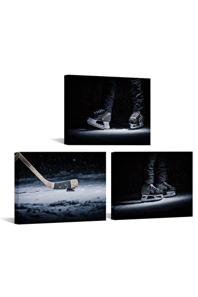 ALAYRA International ALAYRA Sports Canvas Art Decor Play Hockey Picture Paint...