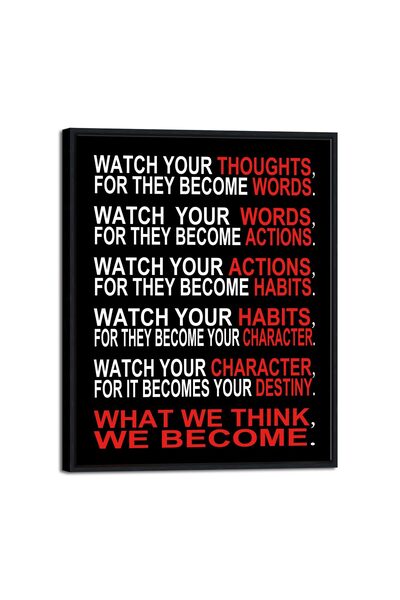 ALAYRA International لوحة جدارية قماشية كبيرة الحجم بإطار أسود، تحمل عبارة مل...