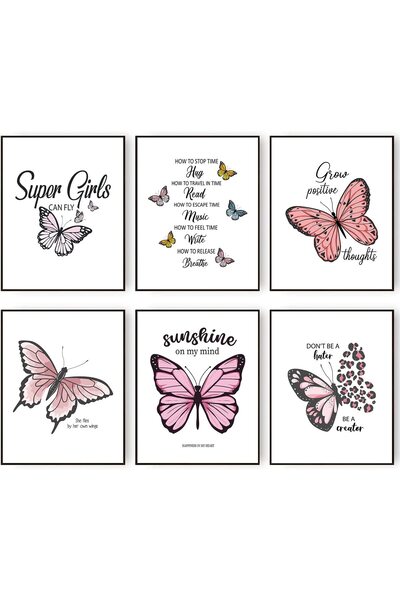 ALAYRA International معرض ملصقات قماشية بتصميمات فراشات تحفيزية وإيجابية من A...