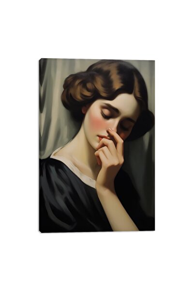 ALAYRA International لوحة جدارية قماشية لفتاة سوداء أمريكية من أصل أفريقي، مل...