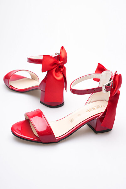 SGF KIDS Tekbant Red Bow Heelled Evening Shoes