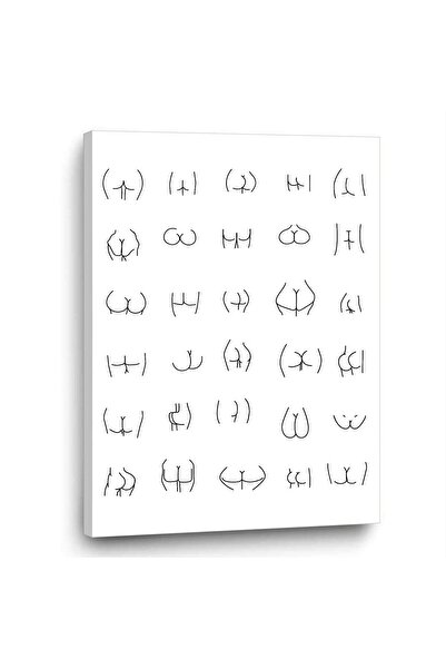 ALAYRA International ALAYRA Funny Bathroom Art Posters Black and White Line D...