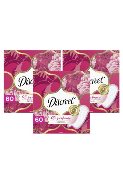 Discreet Set 3 x 60 Absorbante Zilnice Normal, fara Parfum