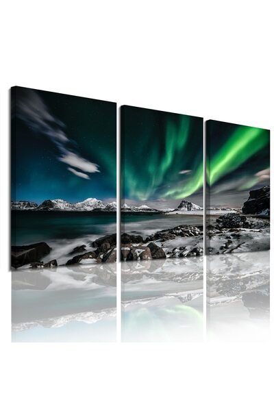 ALAYRA International ملصق ألايرا للسماء الخضراء، 3 قطع، لوحة جدارية فنية، منظ...