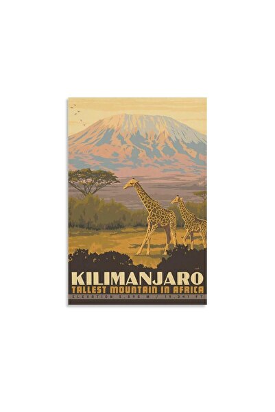 ALAYRA International ALAYRA Vintage Poster Mount Kilimanjaro Vintage Poster W...