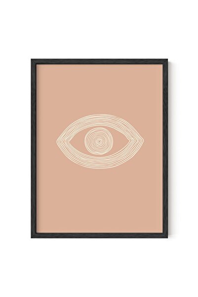 ALAYRA International ملصقات ألايرا البوهيمية، مطبوعات فنية جدارية محايدة - ملصقات بوهو وفن تجريدي، ديكور جداري بني