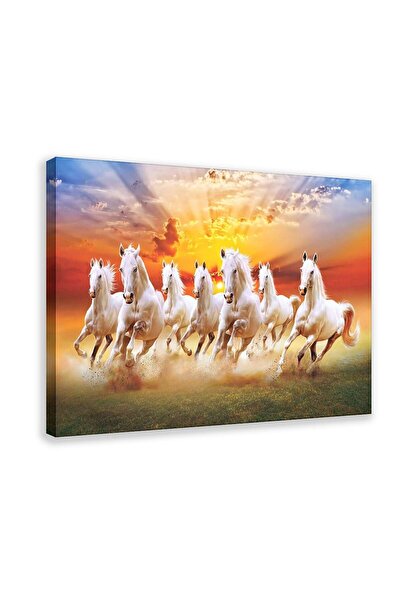 ALAYRA International ALAYRA Seven Lucky Running Wild Horses Art Animal Wall A...