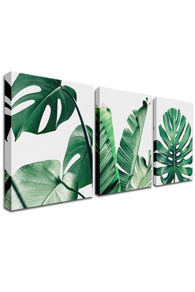 ALAYRA International ALAYRA Green Plant Prints Wall Art - Botanical Poster Painting Monstera Succulent Shallow Leaf