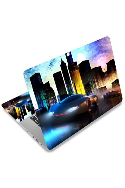 ALAYRA International ملصق حماية مخصص لأجهزة الكمبيوتر المحمول ALAYRA City Car، مقاسات 14، 15، 15.4، 15.6 بوصة، مناسب لجميع أجهزة الكمبيوتر المحمولة الصغيرة.