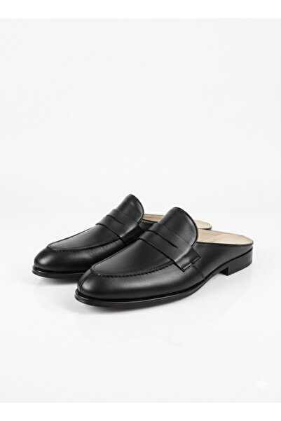 UZR Erkek Fiyonklu Hakiki Deri Çeyiz&Bohça Klasik Terlik