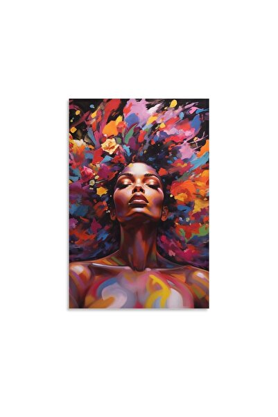 ALAYRA International ALAYRA African Woman Wall Art Black Art Poster Graffiti ...