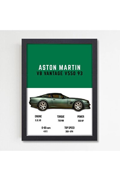 ALAYRA International لوحة فنية لسيارة أستون مارتن فانتاج V8 موديل 1993 الخارقة، مناسبة لتزيين جدران غرفة النوم أو غرفة المعيشة، كهدية مميزة.