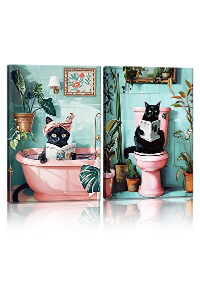 ALAYRA International مجموعة ألايرا المكونة من قطعتين من اللوحات الجدارية المؤ...