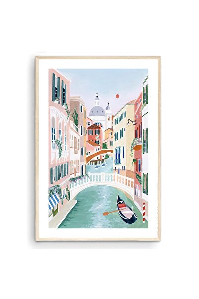 ALAYRA International لوحة فنية مطبوعة لمدينة البندقية من ألايرا، لوحة فنية مط...