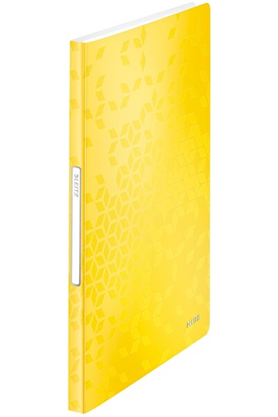 Leitz A4 presentation folder, 40 sheets, PP, WOW metallic yellow