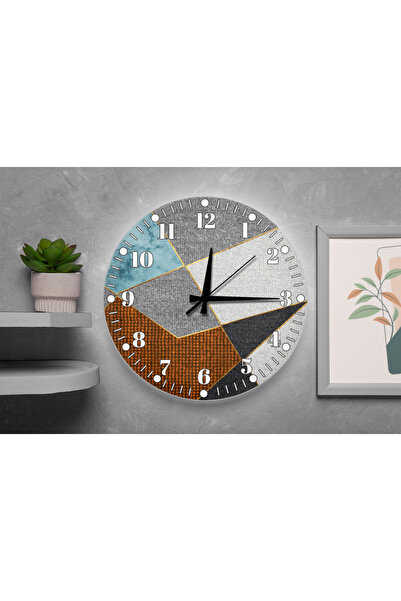 M&H Quality Modern Patterned Wall Clock – Silent Sweep Movement, Stylish Decorative Design