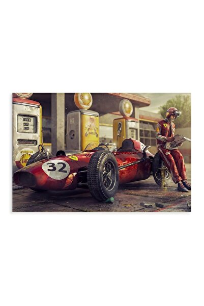 ALAYRA International ملصق ALAYRA Ferrar للفورمولا 1 ملصقات كلاسيكية لسباق بوتسر 2023 مطبوعات قماشية لسيارة فيري