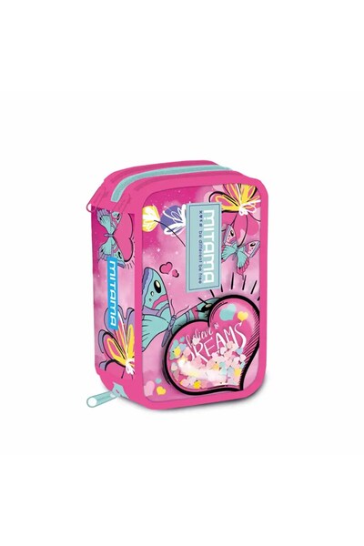 Mitama Penar Super Triplo cu 3 compartimente, design roz și violet