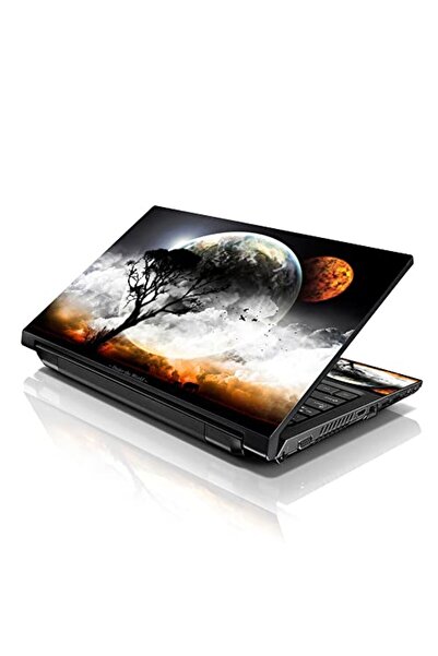 ALAYRA International غطاء حماية لأجهزة الكمبيوتر المحمولة ALAYRA مقاس 17-17.3 بوصة، مزين بنقوش ملونة للأرض والقمر والكسوف، متوافق مع أجهزة HP وDell وLenovo