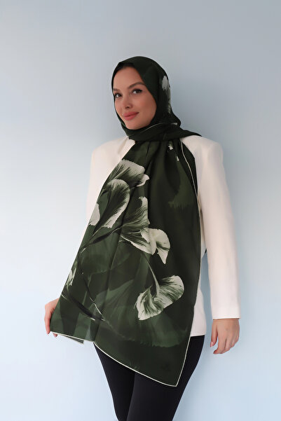 Maisa Efza Crepe Silk Shawl 70X190 cm - Green