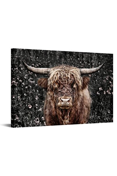 ALAYRA International ALAYRA - Animal Canvas Wall Art Highland Cow Picture Pri...
