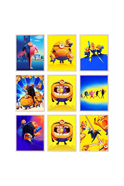 ALAYRA International لوحة جدارية من فيلم "أنا الحقير 4" من ألايرا - ديكور غرف...