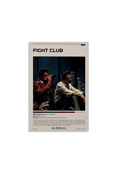 ALAYRA International نادي ملصقات أفلام ألايرا فايت بوستر، ملصق فيلم، لوحة فنية زخرفية على قماش، غرفة نوم، غرفة معيشة