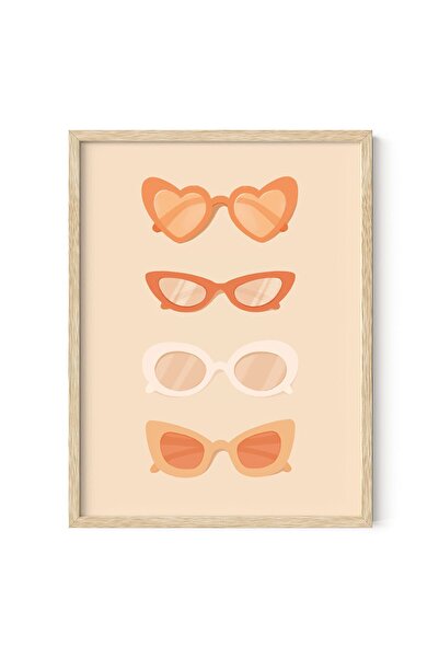 ALAYRA International ALAYRA Sunglasses Art Peach Aesthetic Wall Decor - Fashi...