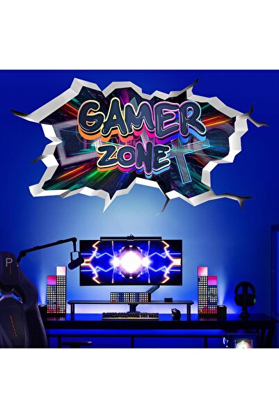 ALAYRA International ملصق جداري ثلاثي الأبعاد من ALAYRA لمحبي ألعاب الفيديو، ...