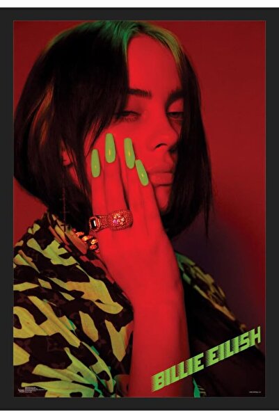 ALAYRA International ملصق فني من تصميم ألايرا، أظافر خضراء، مقاس 24 × 36 بوصة...