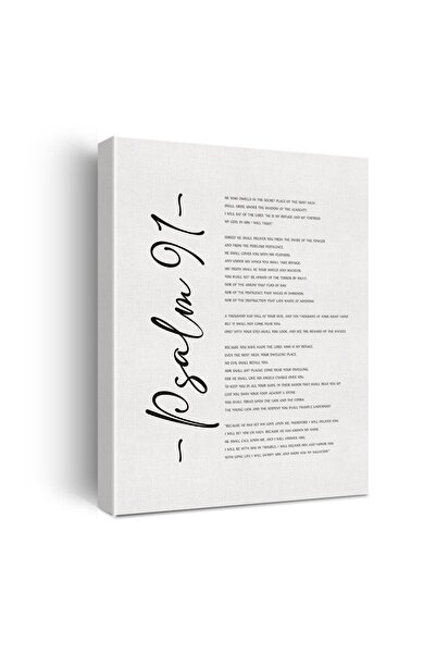 ALAYRA International ALAYRA Bible Verse Canvas Print Decor He Who Dwells in t...