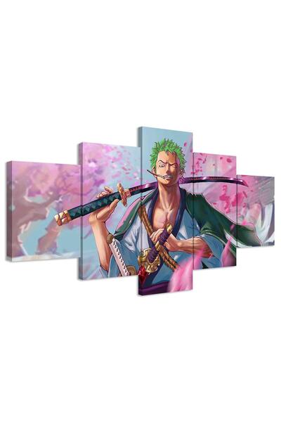 ALAYRA International ملصق أنمي ون بيس ALAYRA، مطبوع عليه صورة زورو على قماش، ...