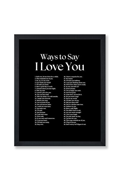 ALAYRA International ALAYRA Poster Master Ways To Say I Love You Poster - Mot...