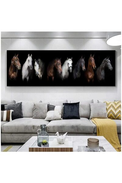 ALAYRA International لوحات فنية جدارية مطبوعة على قماش، تضم ثمانية خيول من تصميم ألايرا، بالإضافة إلى ملصقات ومطبوعات فنية لتزيين جدران منزلك.