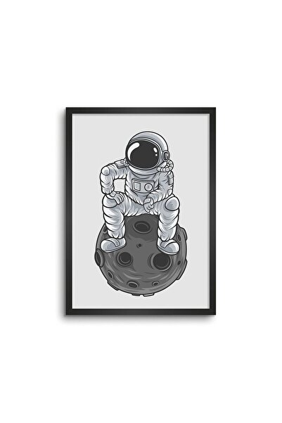 ALAYRA International ملصق جداري مؤطر من ALAYRA بعنوان "أنا رائدة فضاء"، مقاس ...