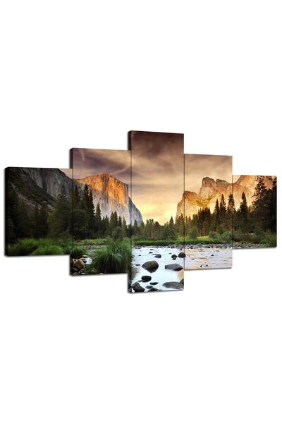 ALAYRA International لوحة جدارية لبرج ألايرا، يوسيميتي، منظر طبيعي جبلي، ديكور جداري، صورة مطبوعة على قماش كاليفورنيا