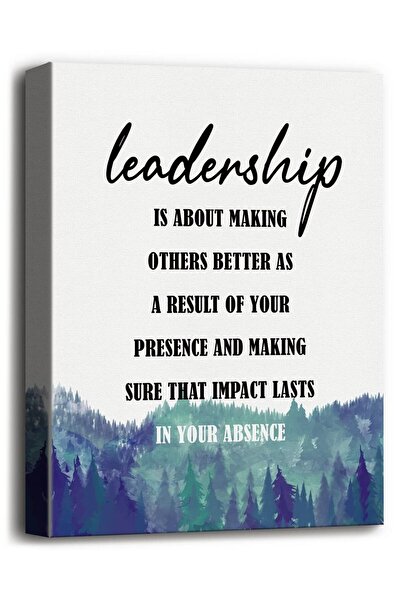 ALAYRA International لوحة جدارية قماشية تحمل اقتباسات ملهمة عن نجاح القيادة م...