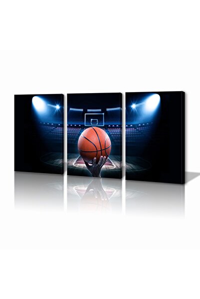 ALAYRA International لوحة جدارية مطبوعة على قماش من ALAYRA، ملصق كرة سلة - كر...