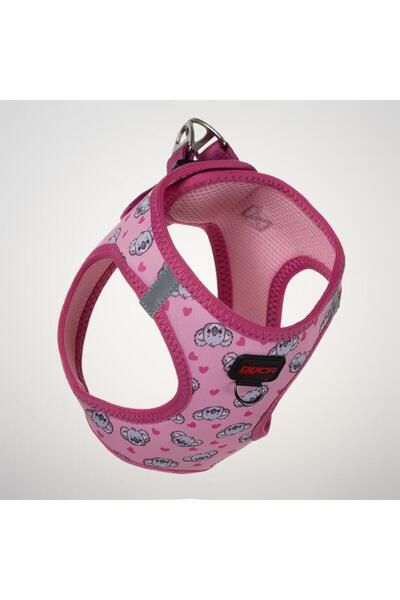 DOCA Desenli Air-Mesh Göğüs Tasması Kedi Köpek Göğüs Tasması