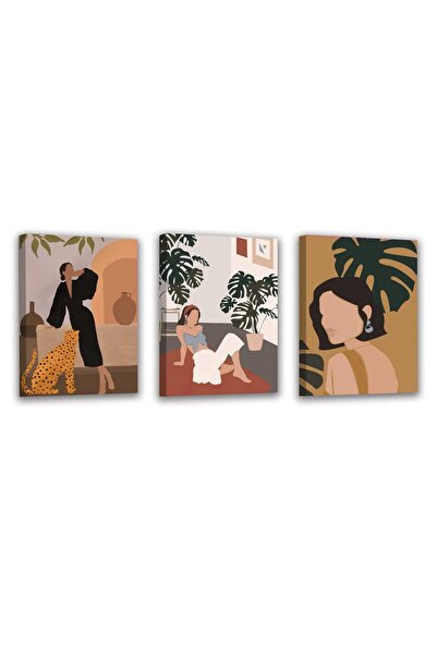 ALAYRA International لوحة جدارية تجريدية بوهيمية من ألايرا، لوحة جدارية لفتاة...