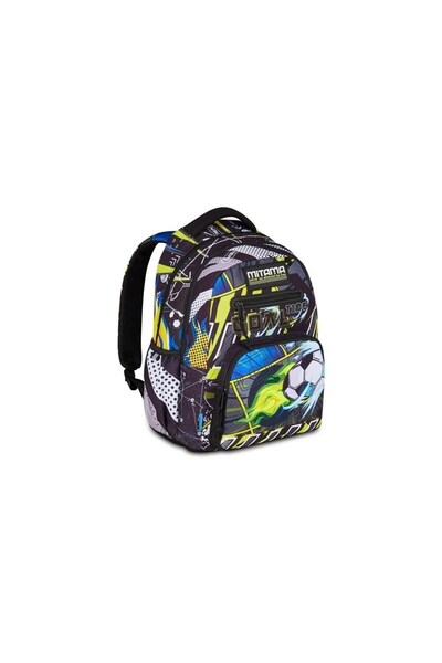 Mitama 3 compartment schoolbag football design